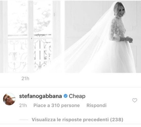 Stefano Gabbana e quel “cheap” a Chiara Ferragni article-post