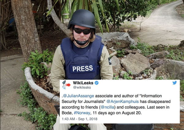 Wikileaks ha denunciato la scomparsa del suo cofondatore