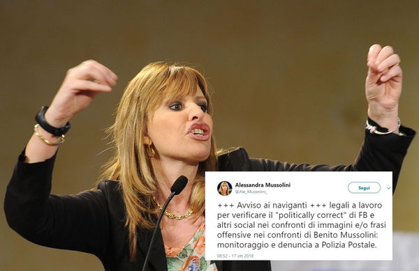 Alessandra Mussolini contro il «politically incorrect» dei social sul nonno Benito