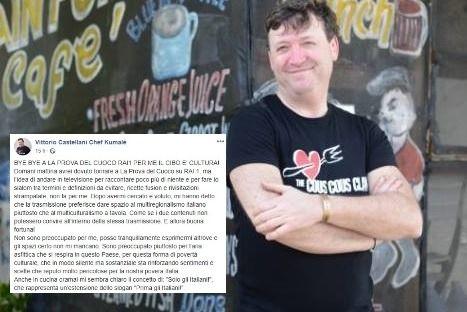 Chef Kumalé lascia La Prova del Cuoco: «Anche in cucina vince lo slogan ‘Solo gli italiani’»