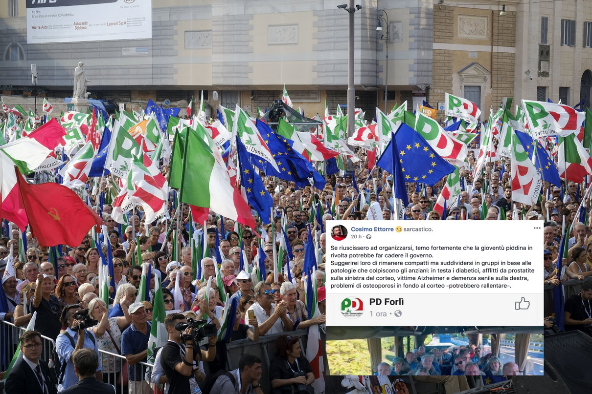 Il consigliere M5S offende i manifestanti del PD: «Si suddividano in diabetici, malati di Alzheimer e di demenza senile» article-post