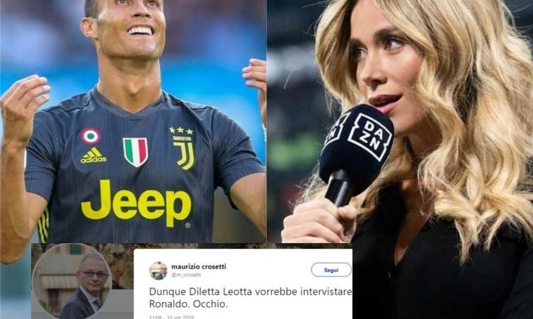 Crosetti tweet Leotta-Ronaldo
