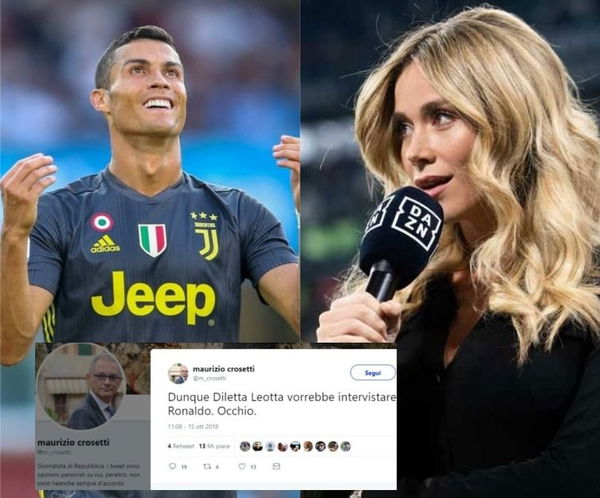 L’altro tweet controverso di Maurizio Crosetti: adesso parla di Ronaldo e Leotta