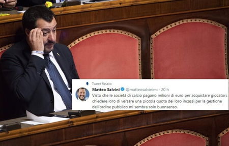 Salvini chiede alle società di pagare per la sicurezza negli stadi. Ma la norma esiste già dal 2014 article-post