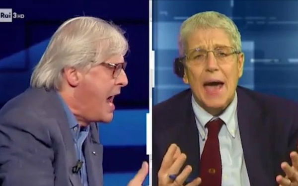Da «capra» a «rana»: il nuovo insulto di Vittorio Sbarbi in tv | VIDEO
