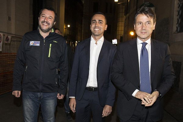 La cena e il ‘patto delle tagliatelle’ tra Di Maio, Conte e Salvini