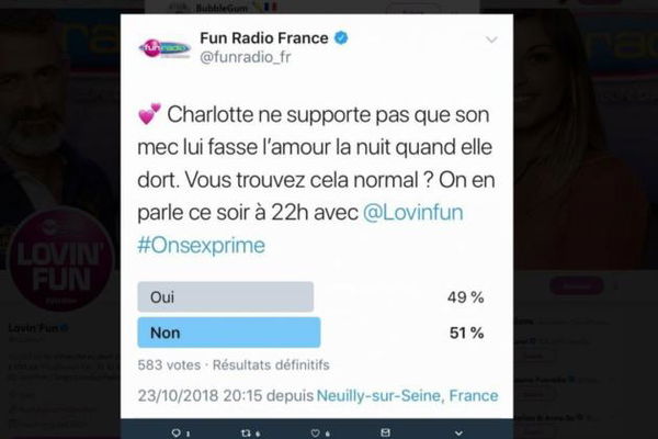 «È normale fare sesso con la propria compagna mentre dorme?», il tweet che divide la Francia