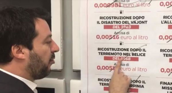 Dal 2020 cresceranno le accise sulla benzina. E Salvini che fa?