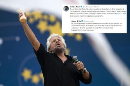 Beppe Grillo esalta l’azienda dei sacchetti «dell’amica di Renzi» article-post