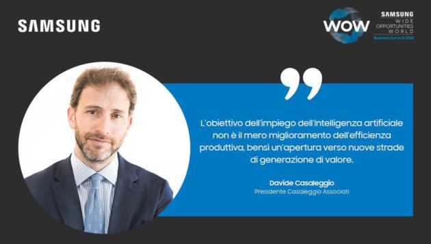 Davide Casaleggio «testimonial» della Samsung article-post