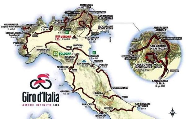 Il Giro d’Italia 2019 e quel Sud dimenticato