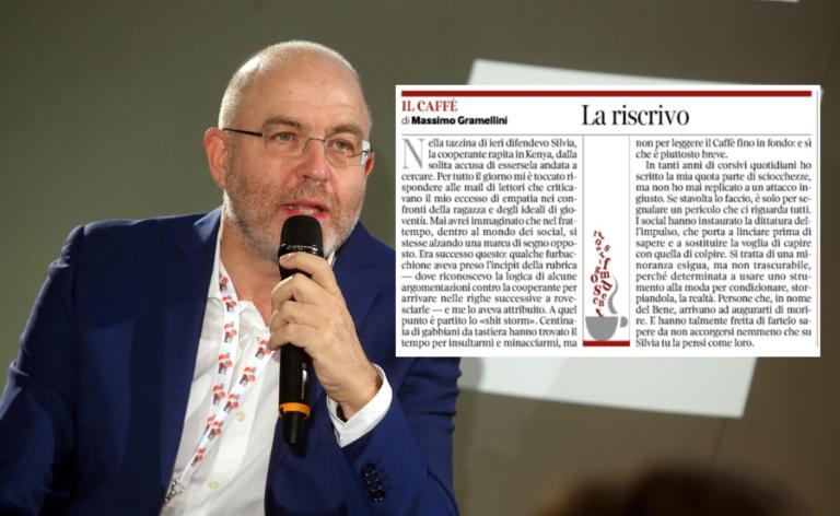 Gramellini ha riscritto il Caffè su Silvia Romano: «Sono arrivati ad augurarmi la morte»