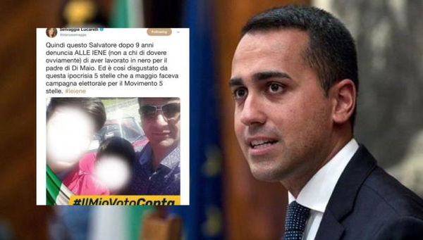 L’uomo che ha parlato a Le Iene dell’azienda di Di Maio lanciava l’hashtag M5S #IlMioVotoConta