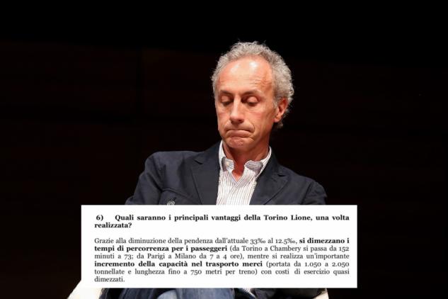 Il dossier sul Tav della Regione Piemonte e la versione di Travaglio sul «treno merci» article-post