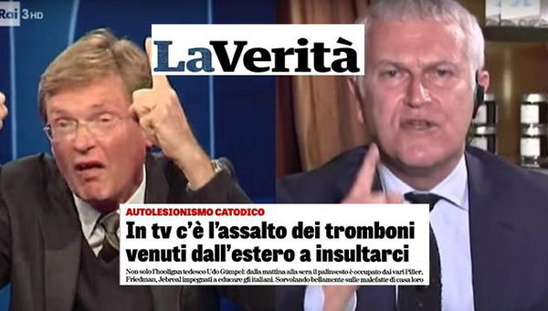 Caso Belpietro-Gumpel: La Verità lancia la campagna ‘prima gli opinionisti italiani’