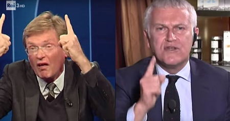 Belpietro sbatte in prima pagina il collega tedesco con cui ha litigato: «Via dalla Rai» article-post
