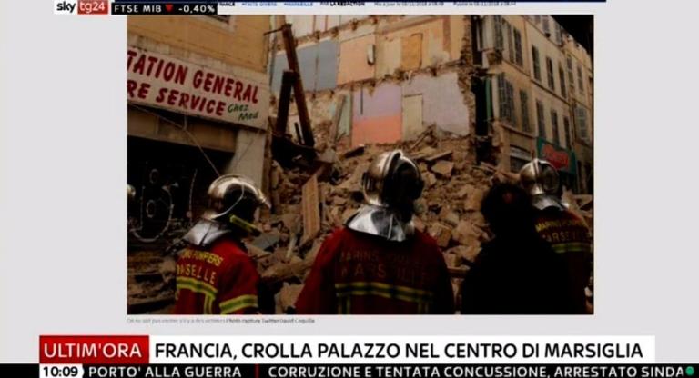 Francia, è crollato un palazzo nel centro di Marsiglia