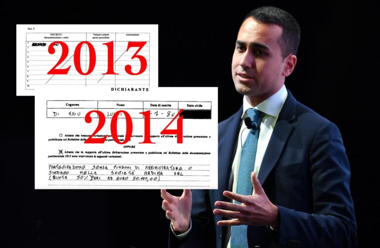 Non è vero che Di Maio non ha dichiarato la partecipazione alla società del padre
