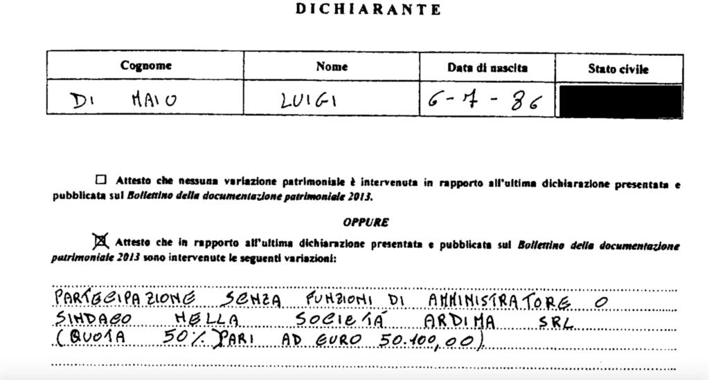 partecipazione di maio