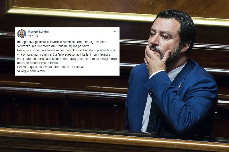 La risposta di Matteo Salvini al post di Elisa Isoardi: «Qualcuno aveva altre priorità» article-post