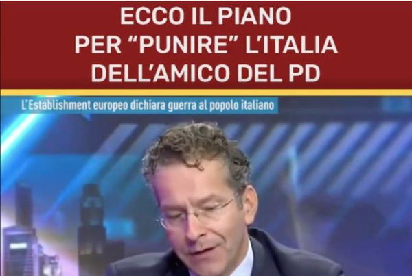 L’assurda giustificazione del M5S per il falso video di Dijsselbloem pubblicato su Facebook