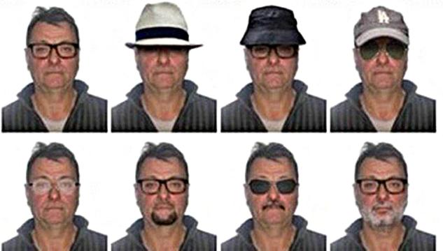 Polizia brasiliana diffonde foto con travestimenti di Cesare Battisti