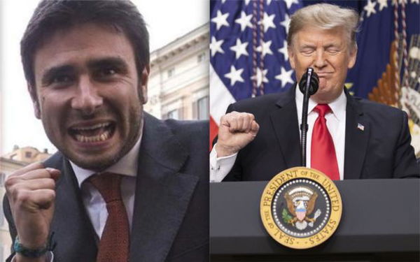 Alessandro Di Battista esalta la politica estera di Donald Trump