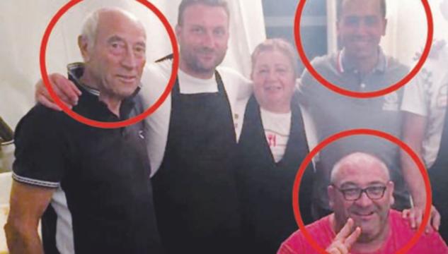 Luigi Di Maio in compagnia della famiglia Belmonte