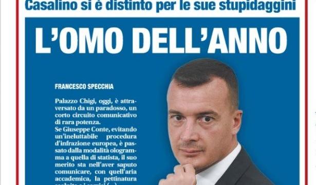 Rocco Casalino omo dell'anno