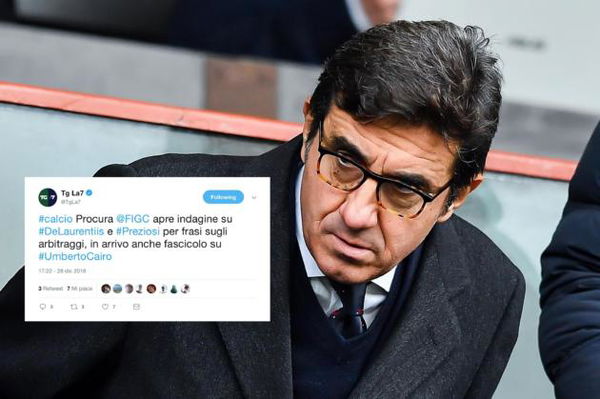 La gaffe social del Tg La7 che sbaglia il nome del suo editore