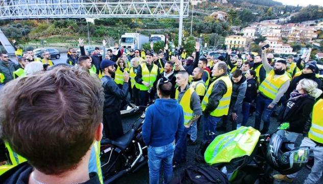 gilet gialli a Sanremo
