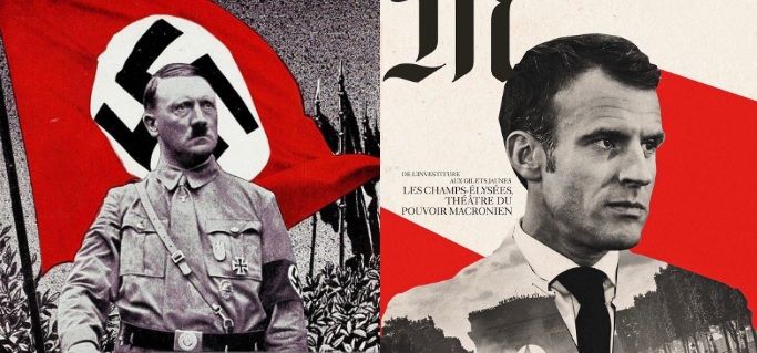 Macron come Hitler, proteste per la prima pagina del magazine di Le Monde article-post