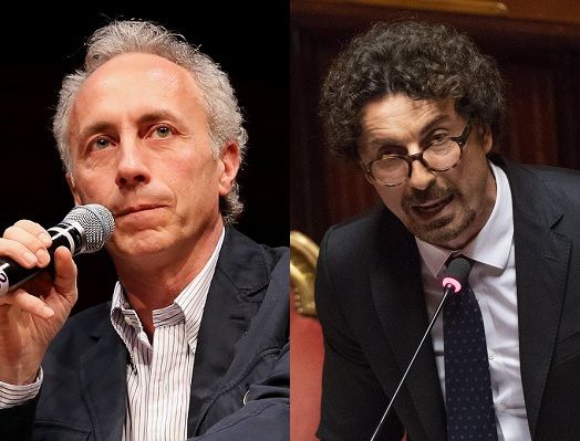 Travaglio difende Toninelli sulla ‘gaffe’ dei «mesi, anni» per rilanciare Genova