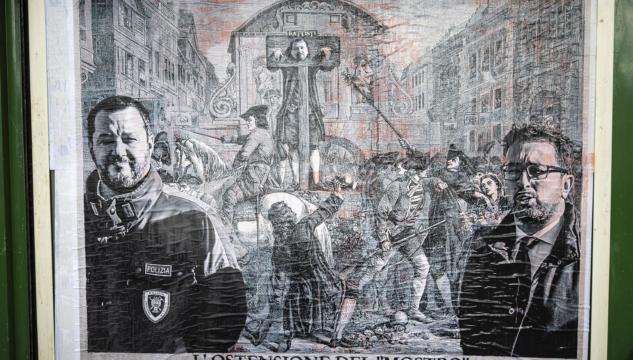 Cesare Battisti, ostensione del mostro