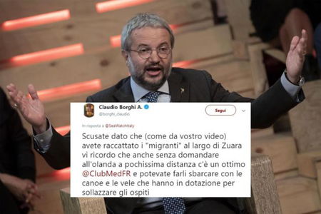 Il leghista Borghi accusa Sea Watch di non aver portato i «clandestini» in un villaggio vacanze article-post