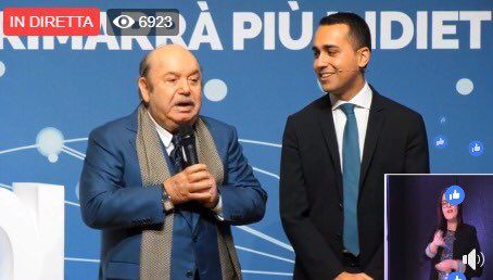 Lino Banfi alla presentazione del reddito di cittadinanza: sarà nella commissione italiana per l’Unesco