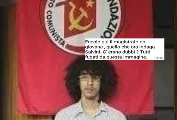 Torna la bufala del «pm che indaga su Salvini con la bandiera di Rifondazione Comunista»