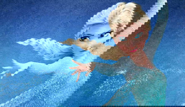 Frozen: Un uomo travestito da Elsa aiuta un furgone bloccato nella neve