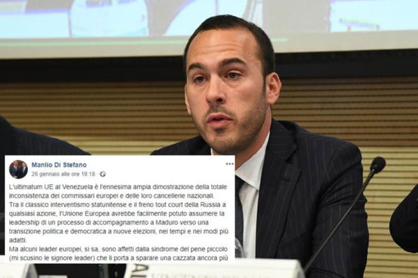 Manlio Di Stefano: «Macron ha la sindrome del pene piccolo»