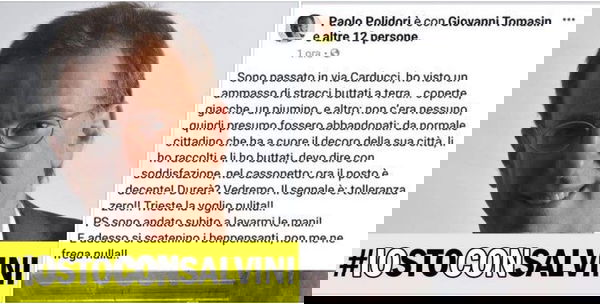 Il vicesindaco di Trieste e la multa da 450 euro dopo aver gettato le coperte di un clochard