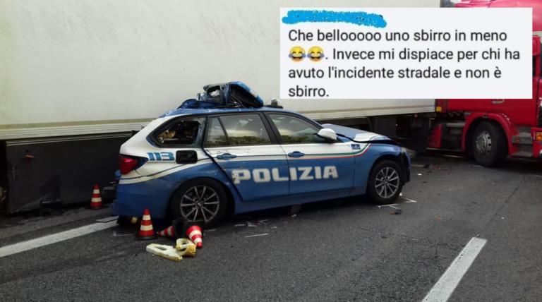 La Polizia denuncia il ragazzo che ha scritto su Facebook «Che bello uno sbirro in meno»