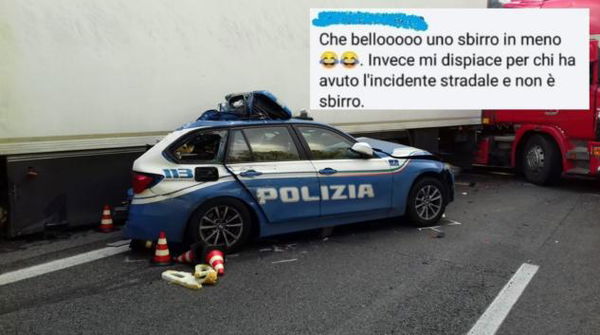 La Polizia denuncia il ragazzo che ha scritto su Facebook «Che bello uno sbirro in meno»
