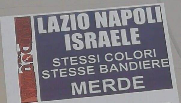 Roma, volantini contro lazio, Napoli e Israele