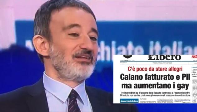 Titolo Libero sui gay, il direttore responsabile Pietro Senaldi