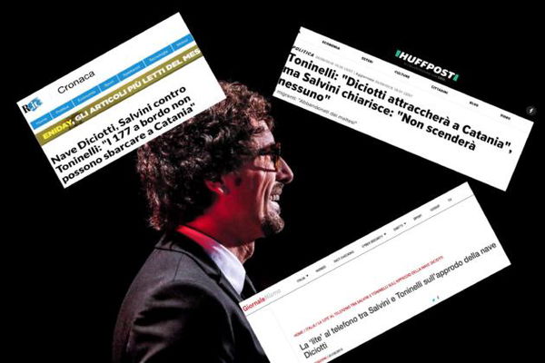 Diciotti, le carte smentiscono Toninelli: non fu decisione collegiale, governo ostaggio di Salvini