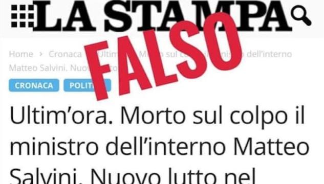bufala morte Salvini