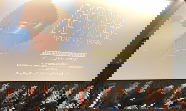 Fabrizio De Andrè. Principe libero: Luca Marinelli, Dori Ghezzi, Valentina Bellè in conferenza stampa