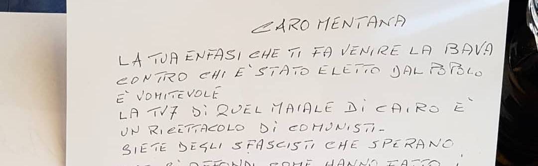 Lettera di minacce a Enrico Mentana: “Presto vi puniremo” article-post
