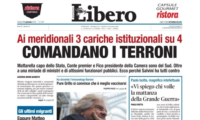 La risposta dell’ordine dei giornalisti al titolo di Libero e alla ‘strumentalizzazione’ di Di Maio article-post