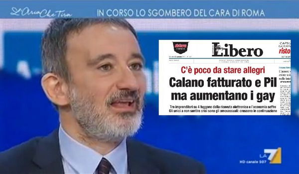 La risposta di Libero dopo il titolo su pil e gay: «Noi vittima di pregiudizio»